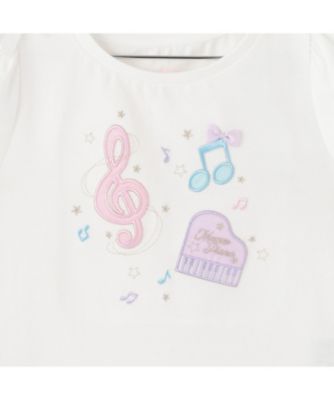 音符刺繍 半袖Tシャツ 6362201 | mezzo piano (Baby&Kids