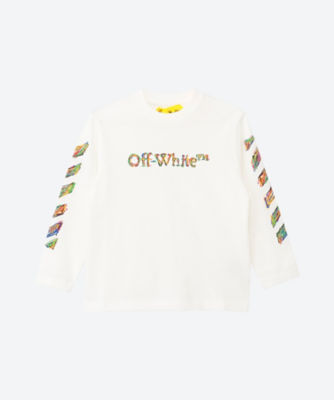 ＜Off-White Kids (Baby&Kids)＞ロゴ　スケッチ長袖Ｔシャツ