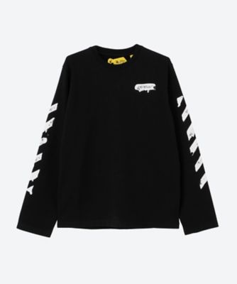 ＜Off-White Kids (Baby&Kids)＞ペイント　グラフィック長袖Ｔシャツ
