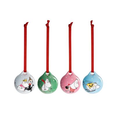 ＜ARABIA＞ムーミン　アイス　スイミング　２０２５　ウィンター　ミニオーナメント４個セット