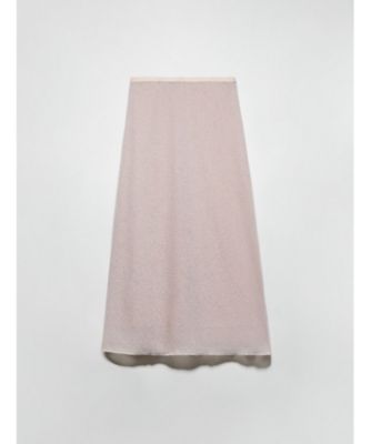 【送料無料】MAX & Co. (Women)/マックス アンド コー マゴ ソフト ガーゼ ニット ミディ スカート 6776025402 DUST ROSE ロングスカート【三越伊勢丹/公式】