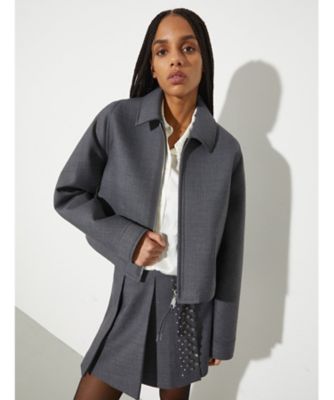 ＜MAX&Co. (Women)＞ディスキ　ジャージー　アンド　グリザイユ　ジャケット　６９１１０１６１０２