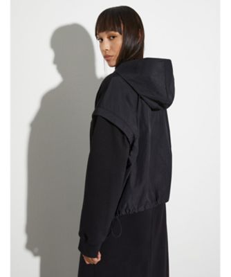 バヴェロ ジャージー ナイロン コンビ ボンバー ジャケット