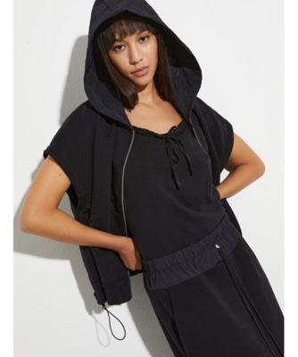 バヴェロ ジャージー ナイロン コンビ ボンバー ジャケット