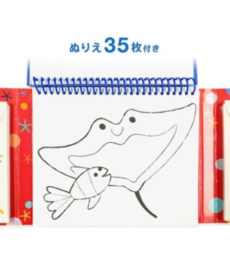 はじめてのぬりえパッド（クレヨン６色付き）