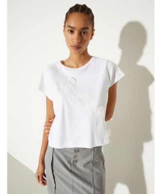 ＜MAX&Co. (Women)＞ヴェッロ　イケバナ　エンブロイダード　Ｔシャツ　６９４１０５６３０２