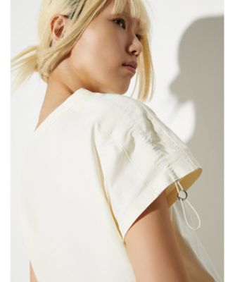 momo様極美品❤️ドゥーズィエムクラス ワイヤーウォッシュシャツコットンブルー コインブラ ドローストリング コットン Tシャツ