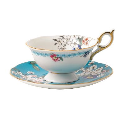 WEDGWOOD/ウェッジウッド ワンダーラスト　アップルブロッサム　ティーカップ＆ソーサー