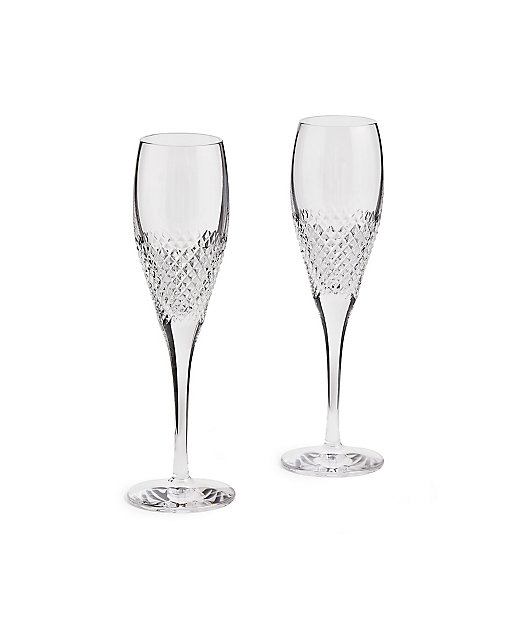  ヴェラ・ウォン ダイヤモンドモザイク シャンパン ペア ワイングラス・カクテルグラス