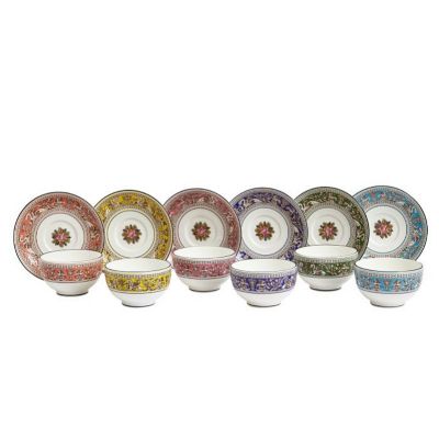 フロレンティーン ティーボウル＆ソーサー 6色セット | WEDGWOOD