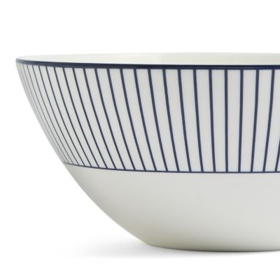ジオ ブルー ボウル16cm ピンストライプ ホワイト | WEDGWOOD
