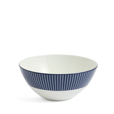＜WEDGWOOD＞ジオ　ブルー　ボウル１６ｃｍ　ピンストライプ　ブルー