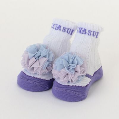 ＜ANNA SUI mini (Baby&Kids)＞チュール梵天クルーソックス