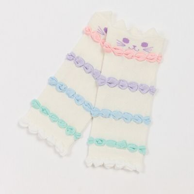 ＜ANNA SUI mini (Baby&Kids)＞ネコ耳ベビーレッグウォーマー
