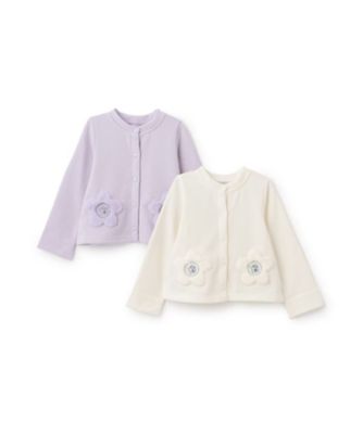 お花カットカーディガン　７０４３５１２