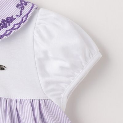刺繍セーラーカラーロンパース　７０５１５０３