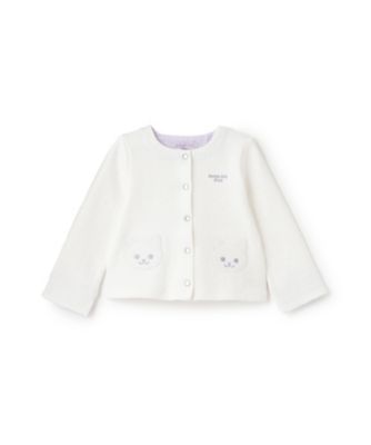 ANNA SUI mini (Baby & Kids)/アナ スイ・ミニ ねこモチーフカーディガン 7053508 オフホワイト トップス【三越伊勢丹/公式】