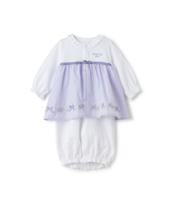 リボン花刺繍2WAYオール 7061501 | ANNA SUI mini