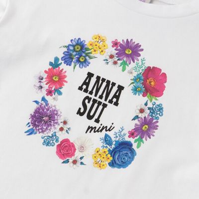 花ロゴ肩スリットTシャツ | ANNA SUI mini (Baby&Kids)/アナ スイ 