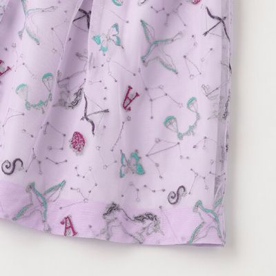 【新品】ANNA SUI mini 星座刺繍 チュール ワンピース 140 新品】ANNA SUI mini 星座刺繍 チュール ワンピース 140