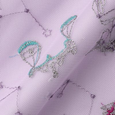 星座刺繍チュールワンピース