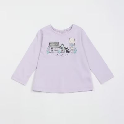 お家刺しゅう長袖TシャツですANNA SUI mini（アナスイミニ）お家 ...