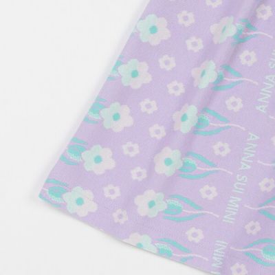 ANNA SUI アナスイ ジャカード織り花柄ワンピース 丸襟 リボン ANNA SUI アナスイ ジャカード織り花柄ワンピース 丸襟 リボン