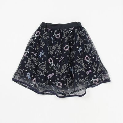 ＜ANNA SUI mini(Baby&Kids)＞バレリーナ刺しゅうチュールスカート