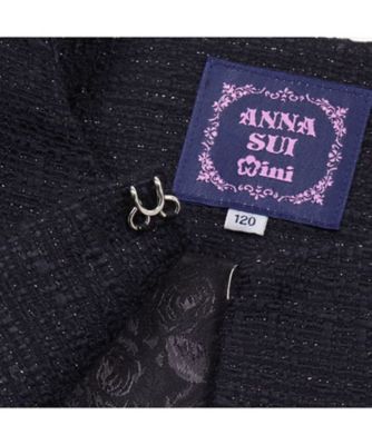 ANNA SUI mini ツイード スカラジャケット ANNA SUI mini ツイード スカラジャケット