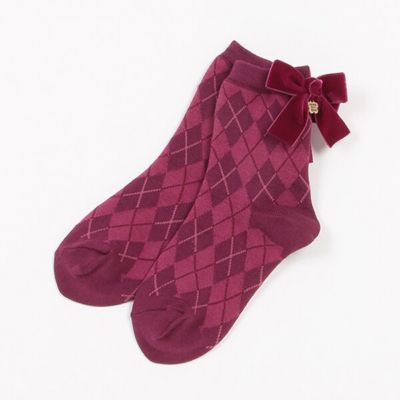 ＜ANNA SUI mini (Baby&Kids)＞アーガイル柄クルーソックス