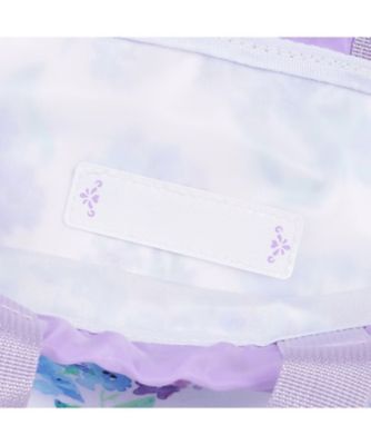 ユニコーン花総柄マチつきナップサック(F ラベンダー): キッズ
