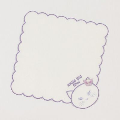 ＜ANNA SUI mini (Baby&Kids)＞ネコフェイス起毛パイルハンカチ