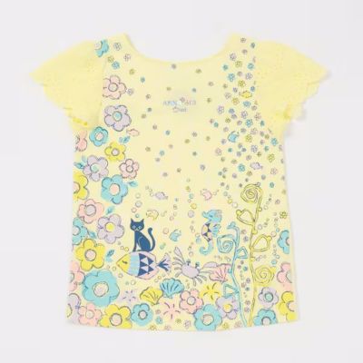 ＜ANNA SUI mini(Baby&Kids)＞ｆｌｏｗｅｒ　ｉｎ　ｔｈｅ　ｓｅａ半袖Ｔシャツ