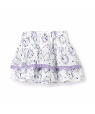 ＜ANNA SUI mini (Baby&Kids)＞フラワーリース柄２段キュロット　７１５１１０８