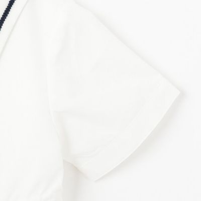 ニットベスト＋シャツワンピース　７１５１３５８