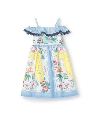 ANNA SUI mini (Baby&Kids)/アナ スイ・ミニ リゾート柄ワンピース　７１５２３５２