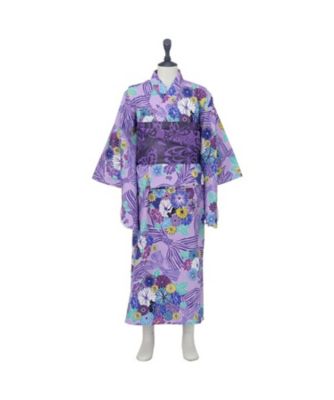 ANNA SUI mini (Baby&Kids)/アナ スイ・ミニ ストライプリボン柄浴衣　７１５２６０２