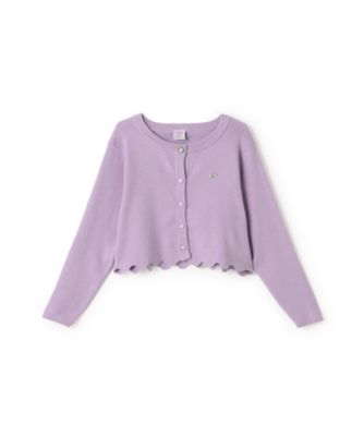 ANNA SUI mini (Baby & Kids)/アナ スイ・ミニ 裾スカラップカーディガン 7153201 ラベンダー トップス【三越伊勢丹/公式】