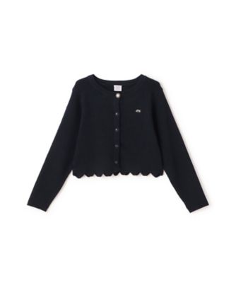 ＜ANNA SUI mini (Baby&Kids)＞裾スカラップカーディガン　７１５３２０１