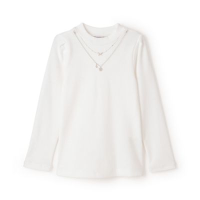 ANNA SUI mini (Baby & Kids)/アナ スイ・ミニ ネックレス付きテレコトップス 7153221 オフホワイト 【三越伊勢丹/公式】