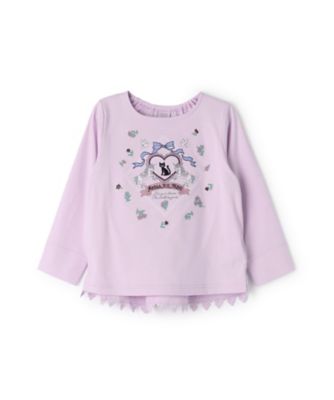 ANNA SUI mini (Baby & Kids)/アナ スイ・ミニ ネコドリーミー刺しゅう長袖Tシャツ 7153223 ラベンダー トップス【三越伊勢丹/公式】