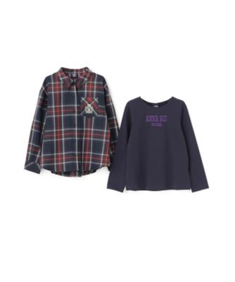 チェックシャツ＋長袖Tシャツ 7153270 | ANNA SUI mini