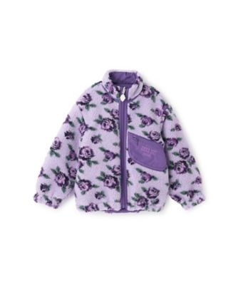 ＜ANNA SUI mini (Baby&Kids)＞バラ柄ボアプルゾン　７１５３３０３