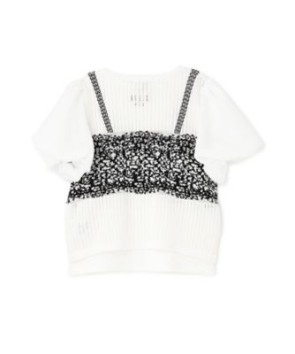 アナスイミニ　トップス ビスチェ風ニット＋タンクトップ 7161203 | ANNA SUI mini
