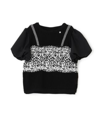 アナスイミニ　トップス ビスチェ風ニット＋タンクトップ 7161203 | ANNA SUI mini