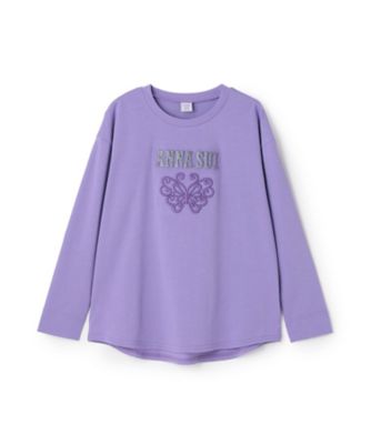 ＜ANNA SUI mini (Baby&Kids)＞蝶ロゴ長袖Ｔシャツ　７１６１２２１