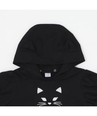 ANNA SUI Mini 黒　猫耳　アウター　LLサイズ(150cm) 美品 ネコエコファーリバーシブルアウター（ブルゾン/ジャンバー） | ANNA