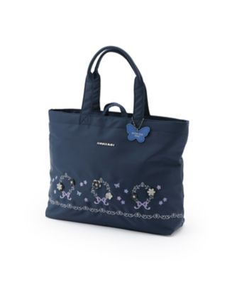 お花リボン刺しゅうファスナー付レッスンバッグ 7161401 | ANNA