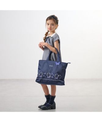 お花リボン刺しゅうファスナー付レッスンバッグ 7161401 | ANNA