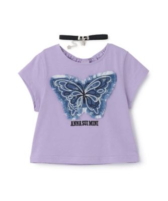 チョーカー付き蝶Tシャツ 7162222 | ANNA SUI mini (Baby&Kids